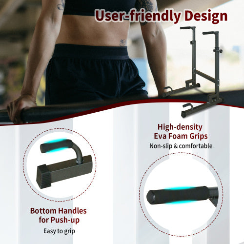 Power Tower Dip Station – Multi-Function Adjustable Home Gym Equipment