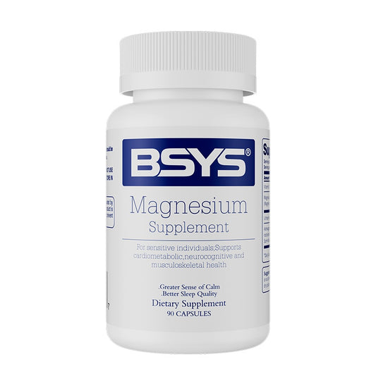 BSYS Magnesium Supplements – Sleep, Muscle & Stress Support | 1/2/3 Bottles