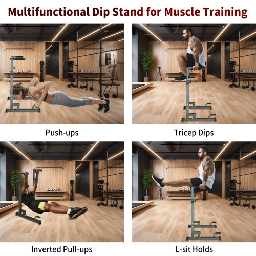 Power Tower Dip Station – Multi-Function Adjustable Home Gym Equipment