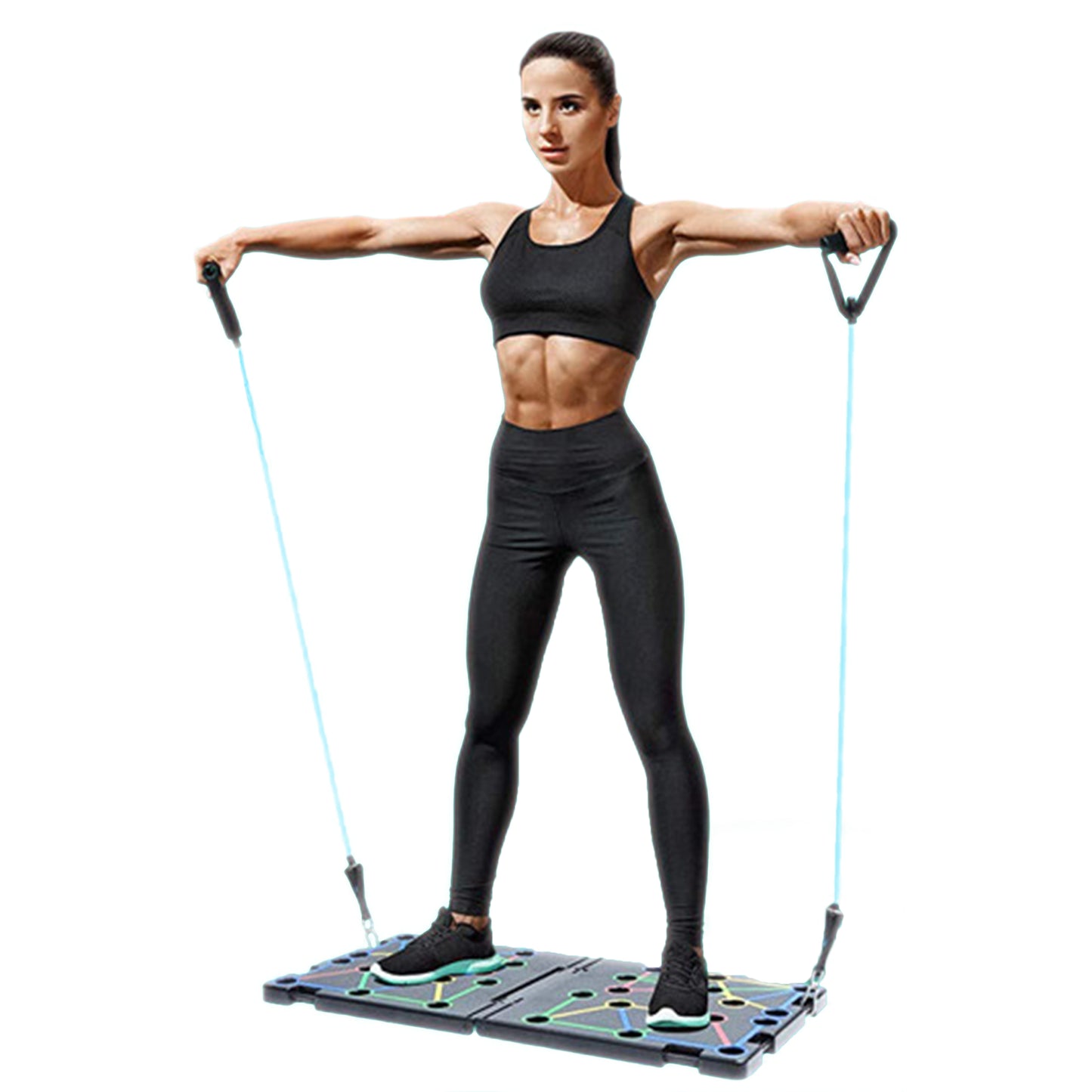 9-in-1 Push-Up Rack Board System – Full Body Strength Training Equipment