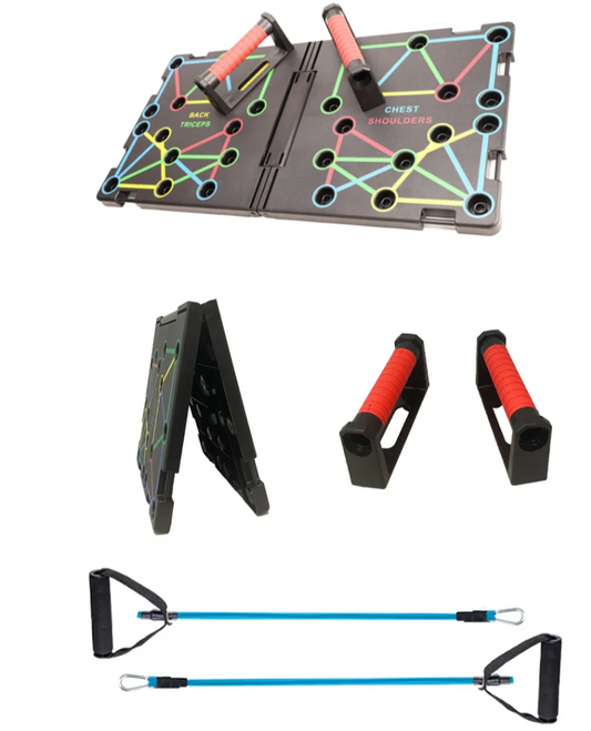 9-in-1 Push-Up Rack Board System – Full Body Strength Training Equipment