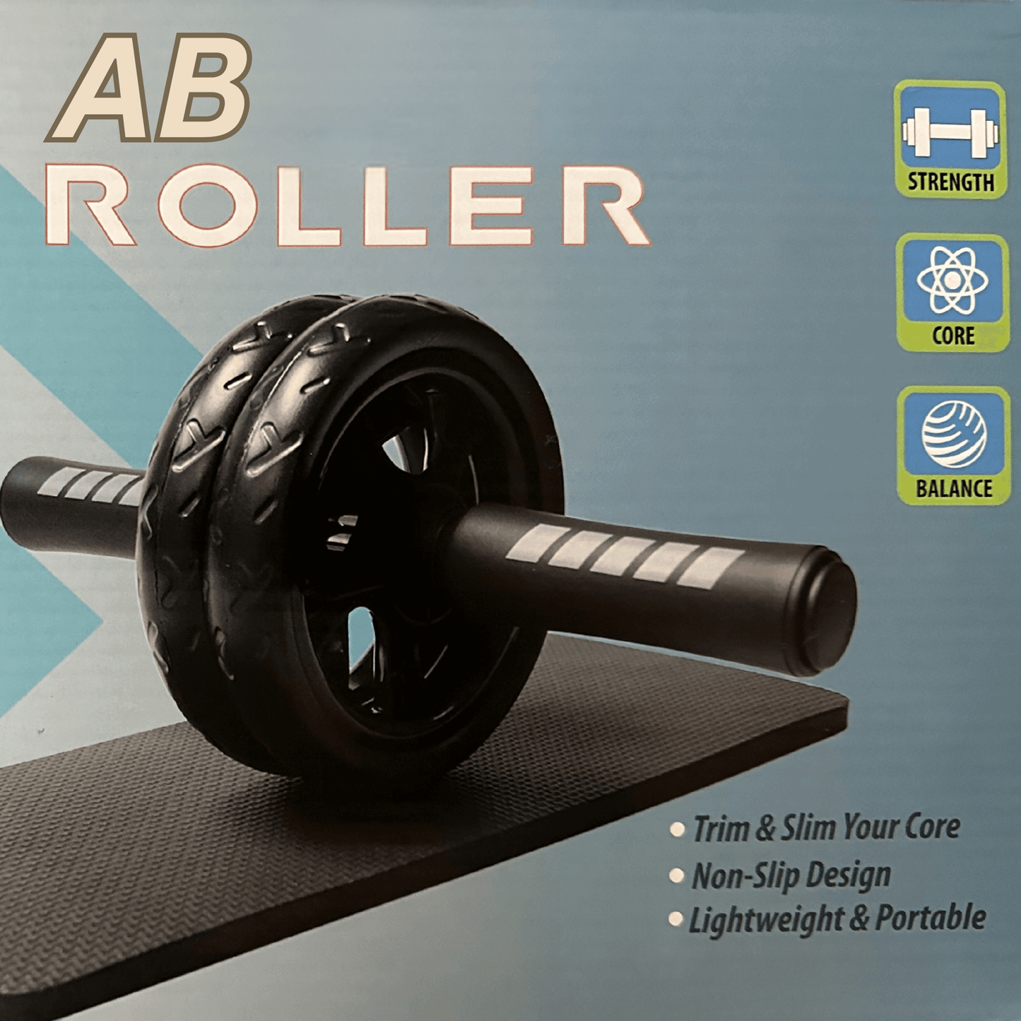 Ultimate Ab Roller Wheel with Knee Pad – Core Strength & Fat Burner